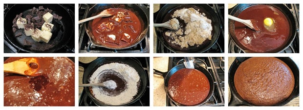 Brownies in a Cast Iron Skillet