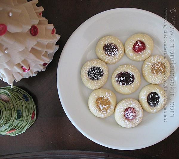 Thumbprint Cookies - easiest recipe ever! From Amanda's Cookin'