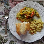Curried Chicken, Peppers & Peas En Papillote