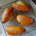 Ham & Cheese Stuffed Pretzel Rolls