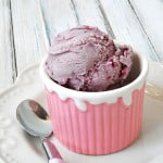 Vanilla Blackberry Jam Ice Cream