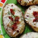 Cheesy Bacon & Chive Twice Baked Potatoes