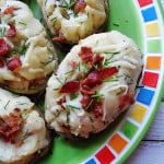Cheesy Bacon & Chive Twice Baked Potatoes