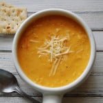 Creamy White Cheddar Corn Soup - AmandasCookin.com