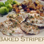 Baked Striper