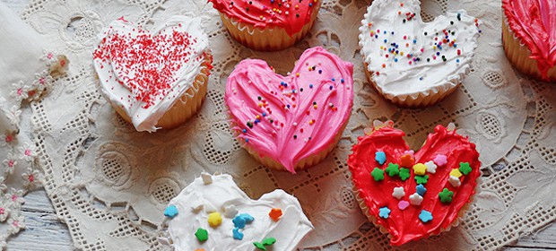 Valentine Heart Cupcakes