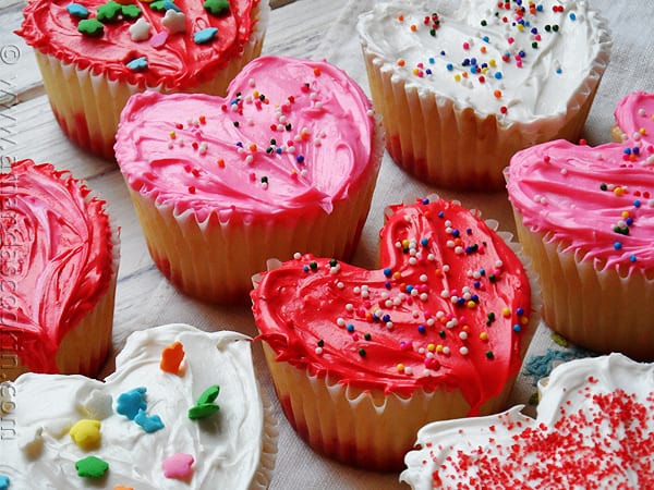 Valentine’s Day Heart Cupcakes