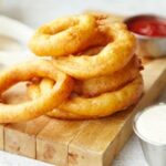 Homemade Onion Rings and Dipping Sauce
