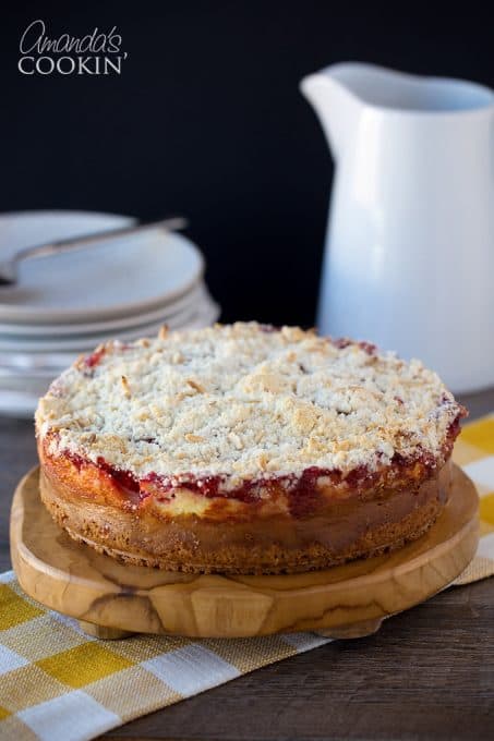 Cherry Cream Cheese Coffee Cake: a delicious morning breakfast cake!