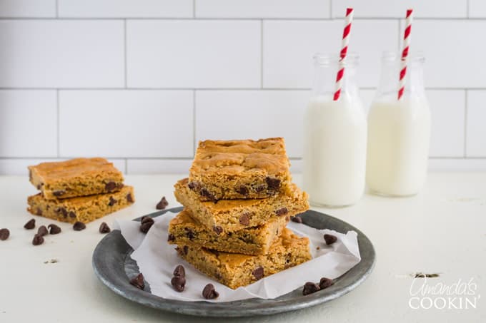 stack of blondies