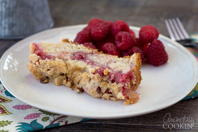 Scrumptious raspberry coffee cake!