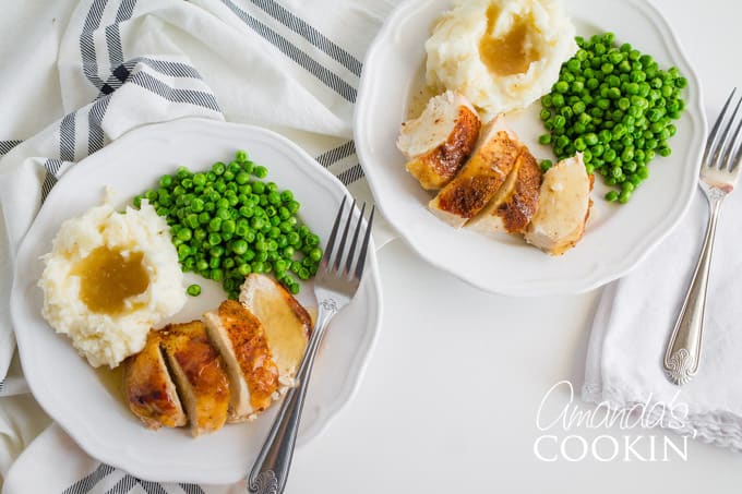 crockpot sticky chicken with peas and potatoes