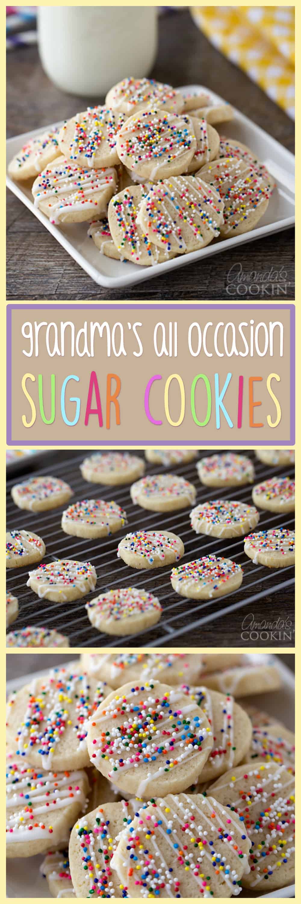 Sugar Cookies: Grandma's all occasion sugar cookie recipe