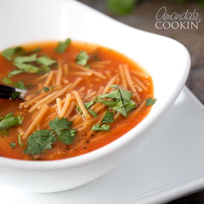 Fideo Soup - Mexican noodle soup