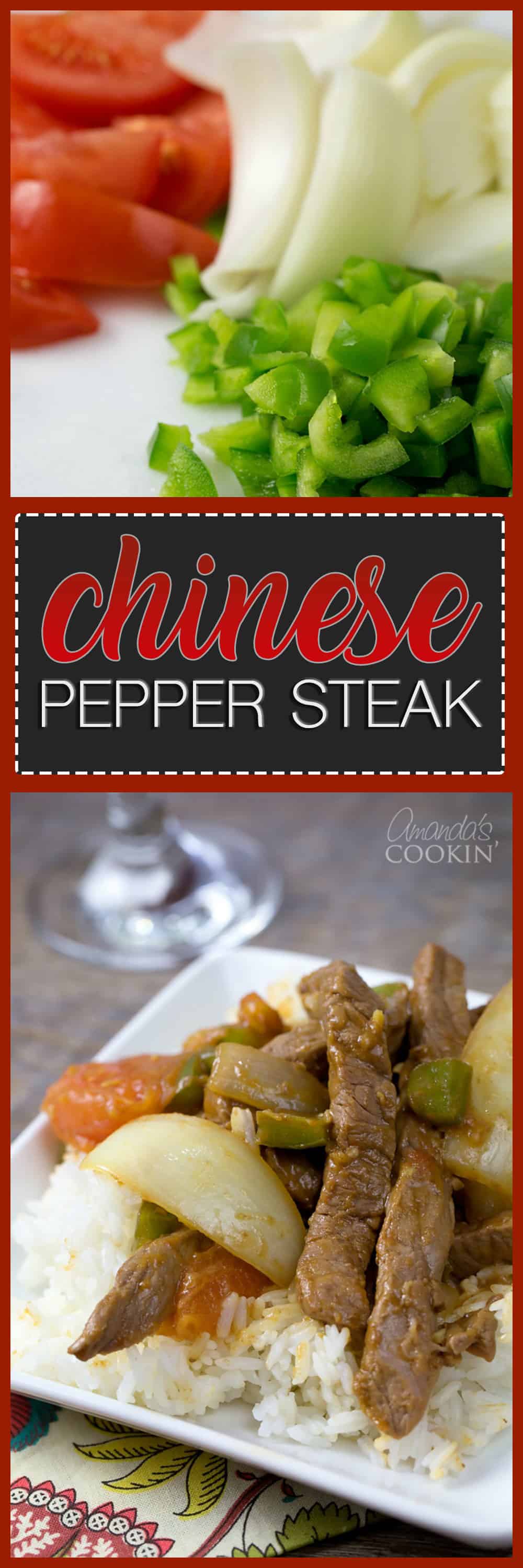 Chinese Pepper Steak: restaurant inspired stir fry at home