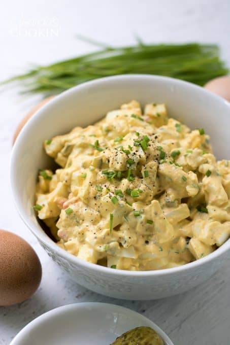 Egg Salad with Chives: a classic and delicious egg salad recipe!