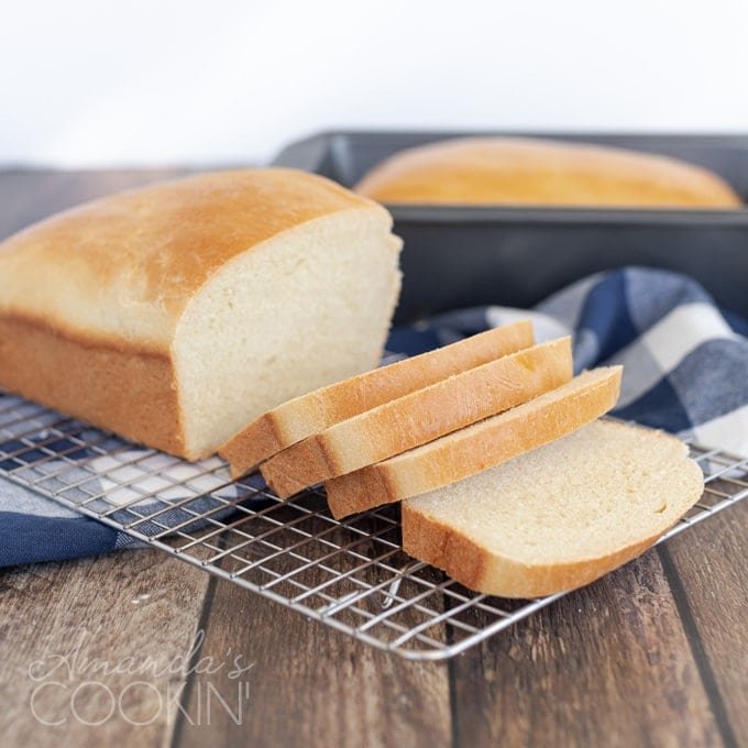 Amish White Bread Mini Loaves - Amanda's Cookin' - Yeast Breads