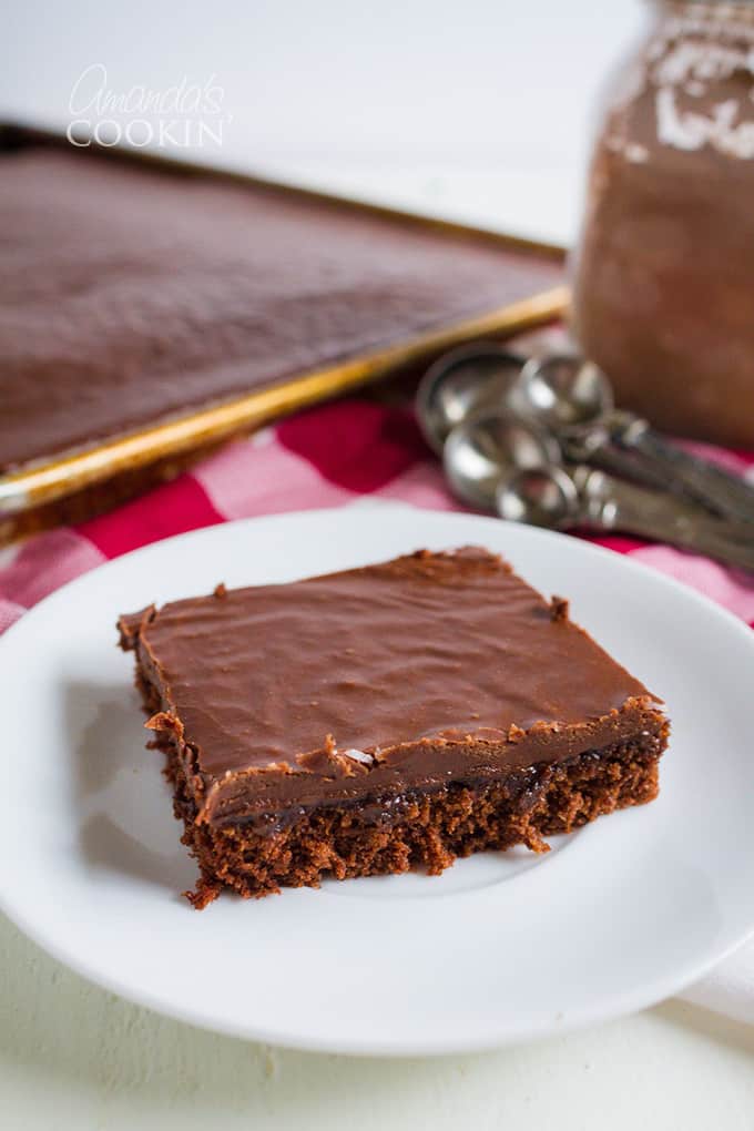 Texas Sheet Cake: Fudgy chocolate cake you will love