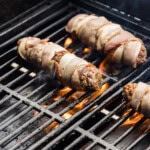 Cube Steak Rollups on grill