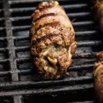 a Cube Steak Rollup on grill