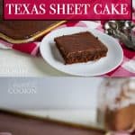 Texas Sheet Cake is a favorite all over the United States, not just in Texas! Make it with its fudgy frosting or add pecans or walnuts to the icing.