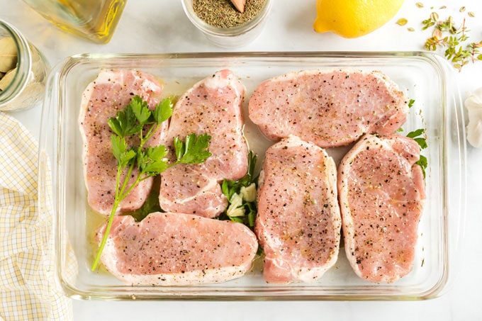 pork chops in lemon marinade