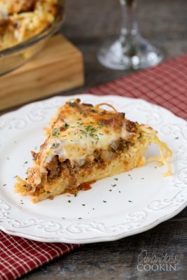 Spaghetti Pie: A comfort classic meal that's super easy to make!