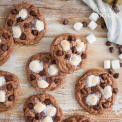 mississippi mud cookies on a table