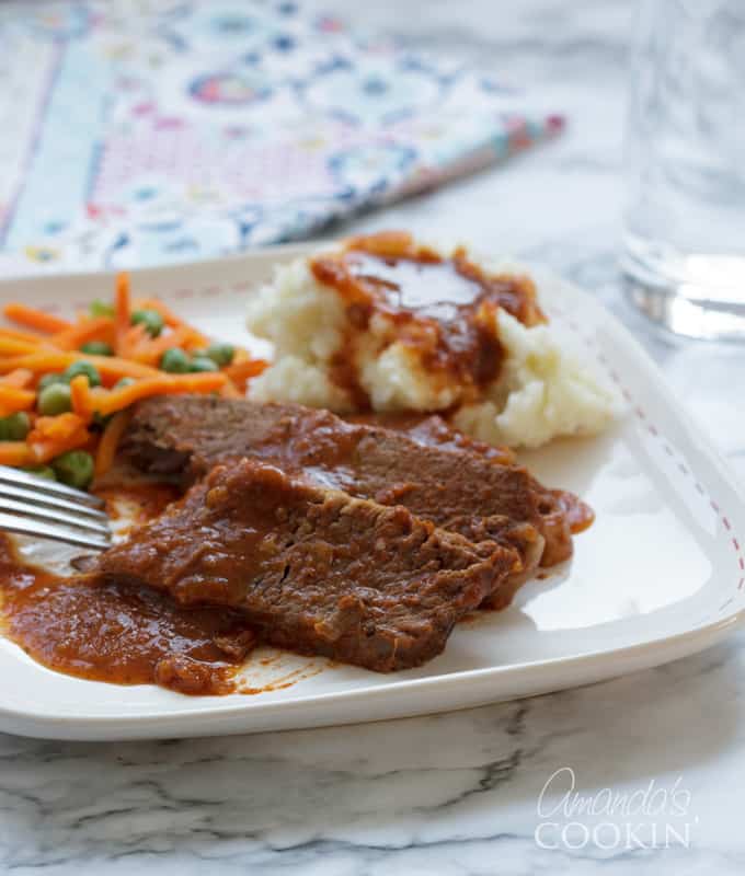 brisket on plate