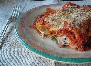 Baked Manicotti With Prosciutto - Amanda's Cookin'