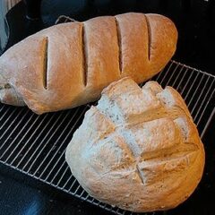 A photo of simple one hour homemade bread loaves.