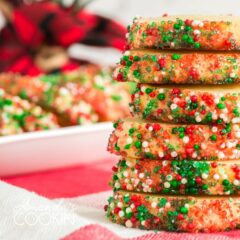 stack of decorated cookies