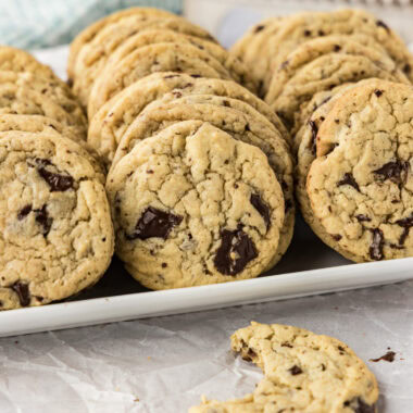 Platter of Buttermilk Chocolate Chip Cookies