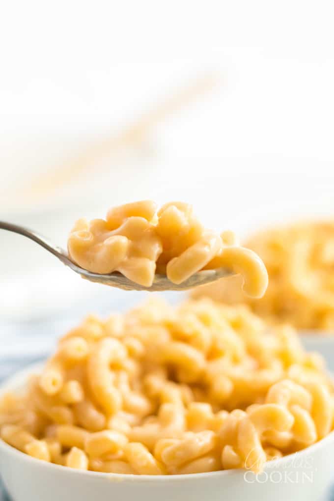 spoonful of stovetop mac and cheese