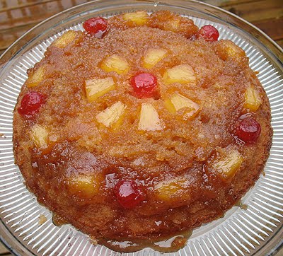 Pineapple Upside Down Cake in a Cast Iron Skillet