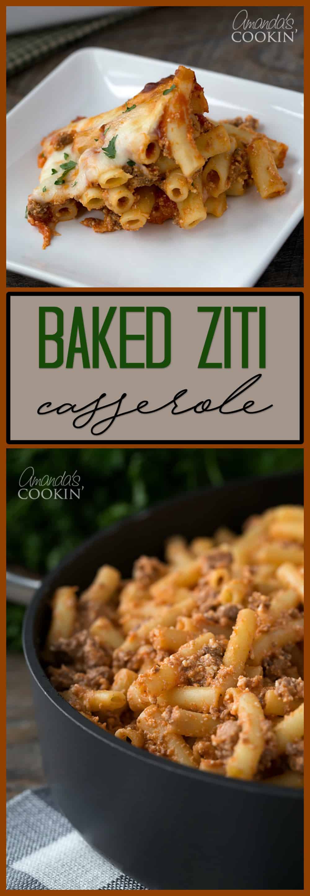Baked Ziti an easy casserole dish your family will love
