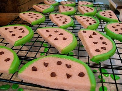 watermelon cookies