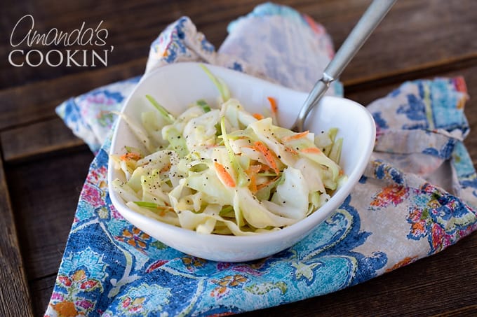 KFC coleslaw copycat in bowl