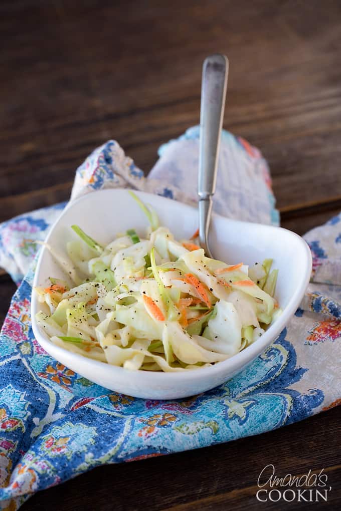 serving of KFC coleslaw copycat