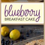 This blueberry breakfast cake is jam-packed with flavor! Delicious blueberries make this breakfast one to make again and again.