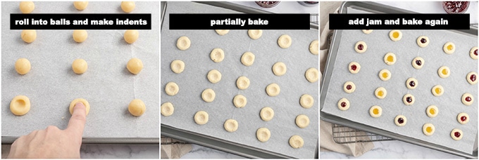 putting cookies on baking sheets