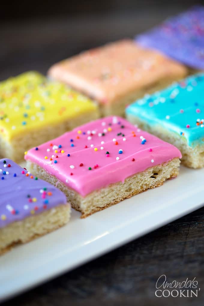 Birthday Frosted Sugar Cookie Bars