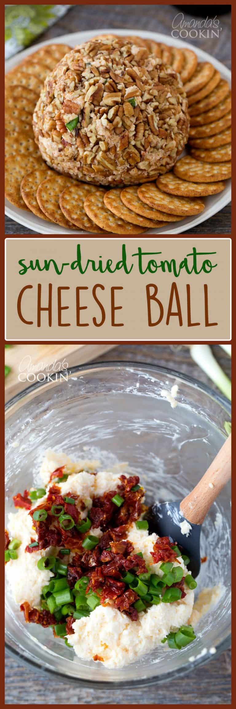 Cheese Ball delicious gouda and sundried tomato cheese ball appetizer