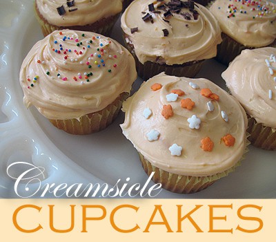 Orange Creamsicle Cupcakes