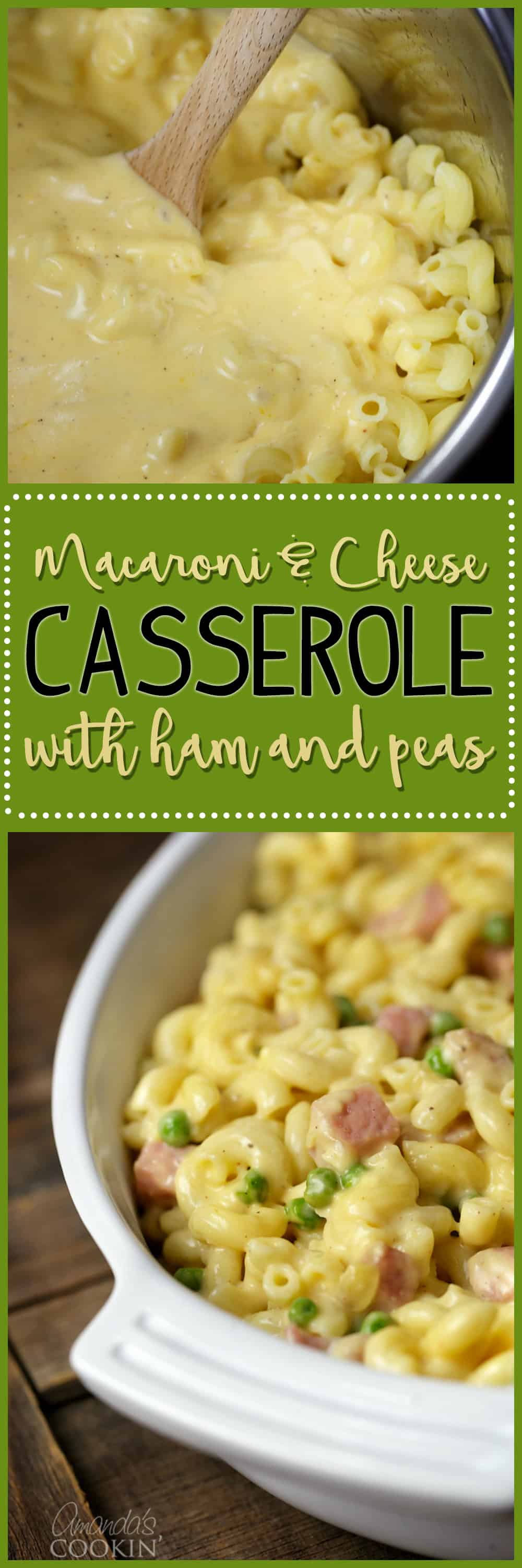 Macaroni And Cheese Casserole: With Peas, Ham, And Shallots