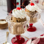 2 dishes of Root Beer Ice Cream