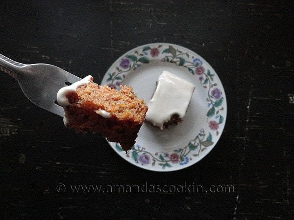 Low Fat Carrot Cake