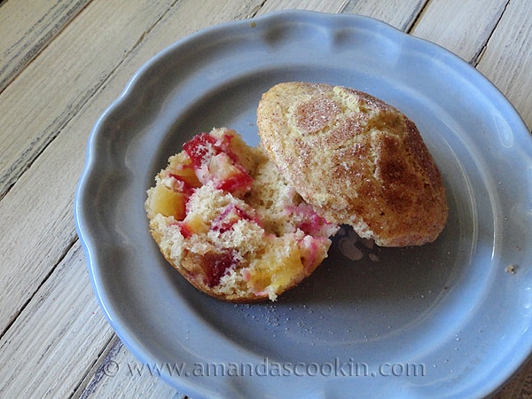 Sugar Crusted Plum Muffins