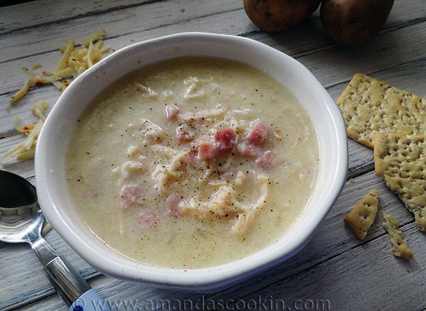 Cheesy Chicken & Ham Chowder