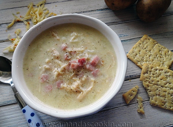 Cheesy Chicken & Ham Chowder